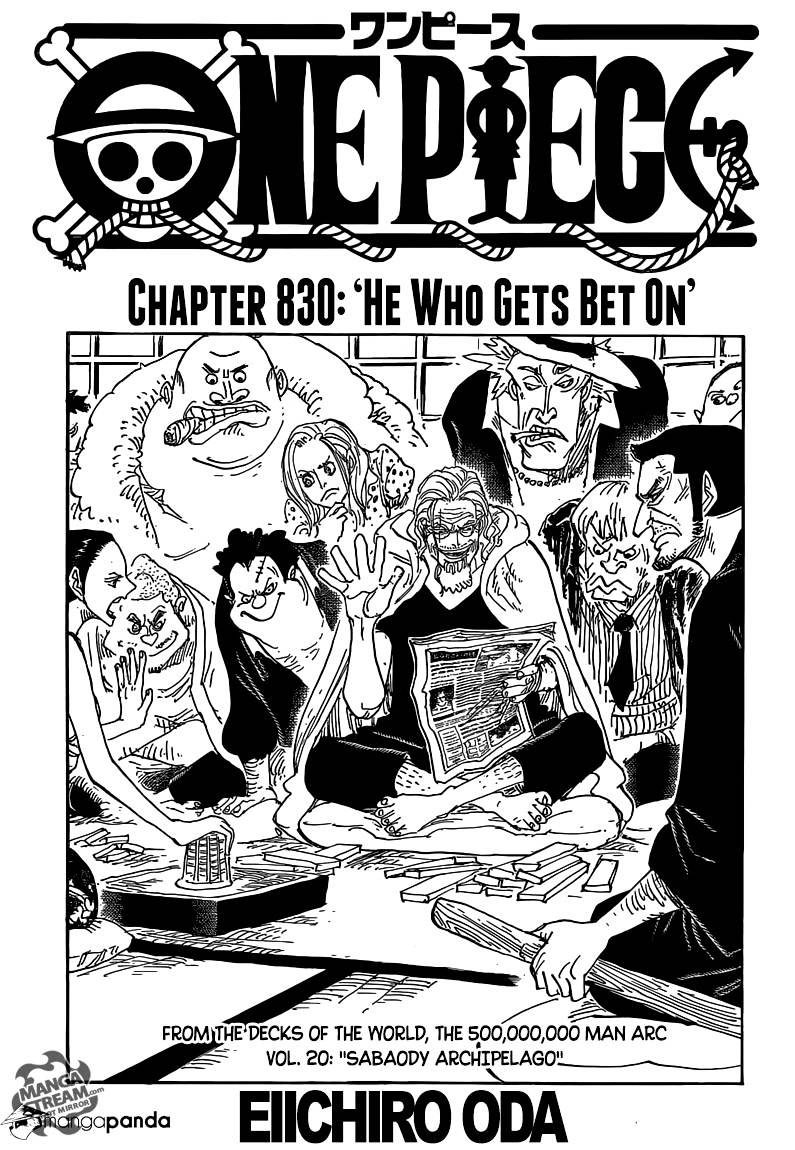 One Piece chapter 830 - page 1