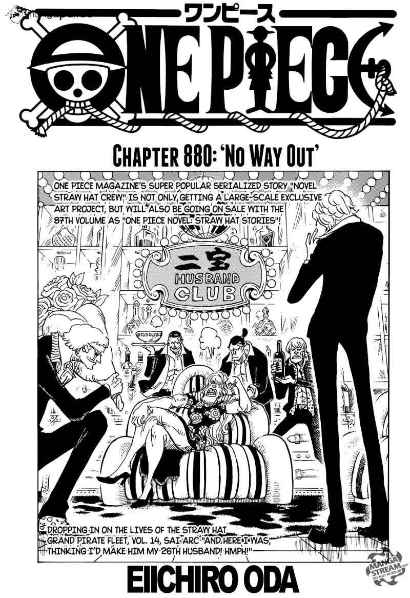 One Piece chapter 880 - page 1