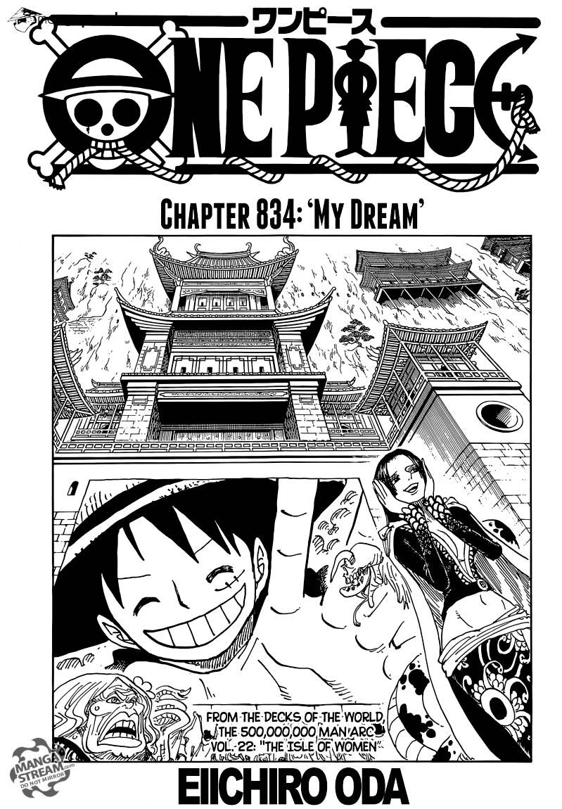 One Piece chapter 834 - page 1