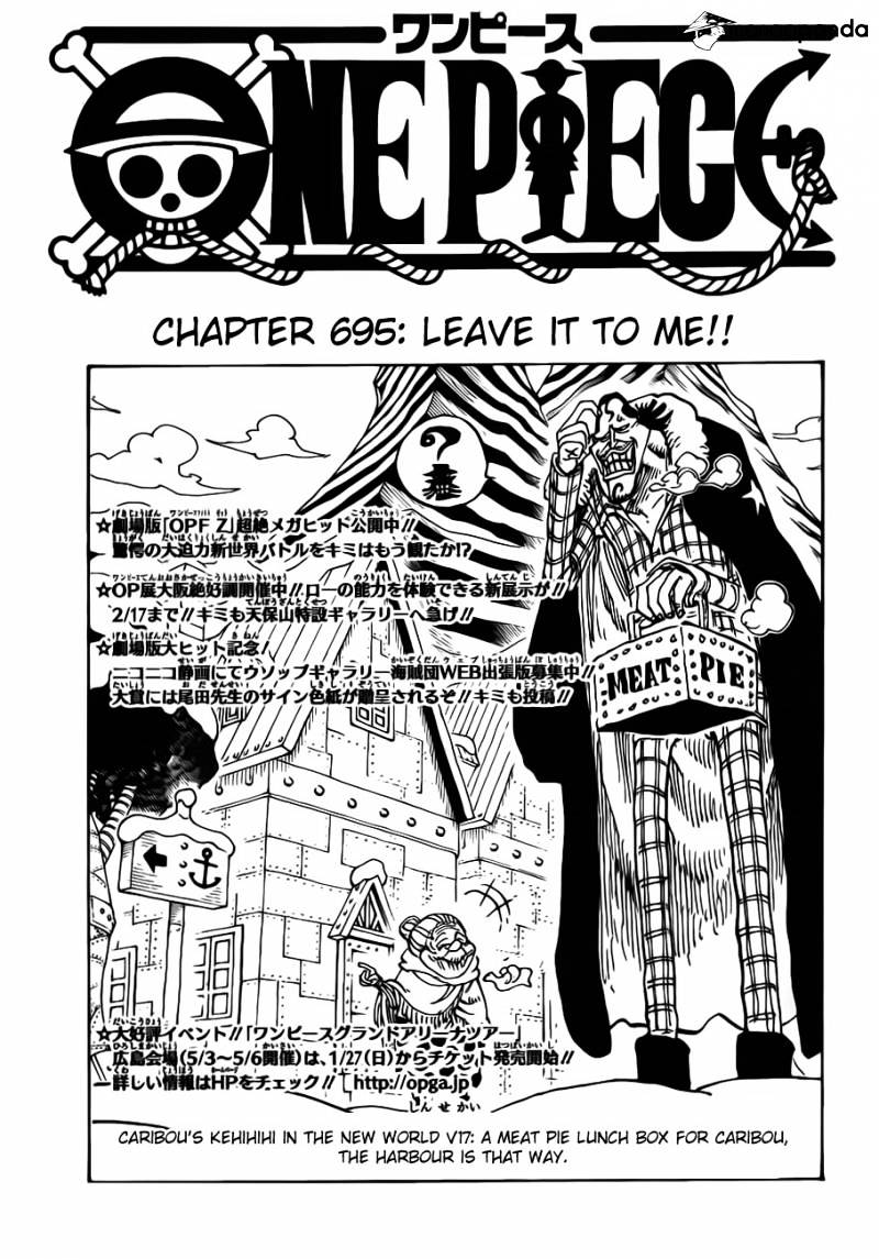 One Piece chapter 695 - page 3