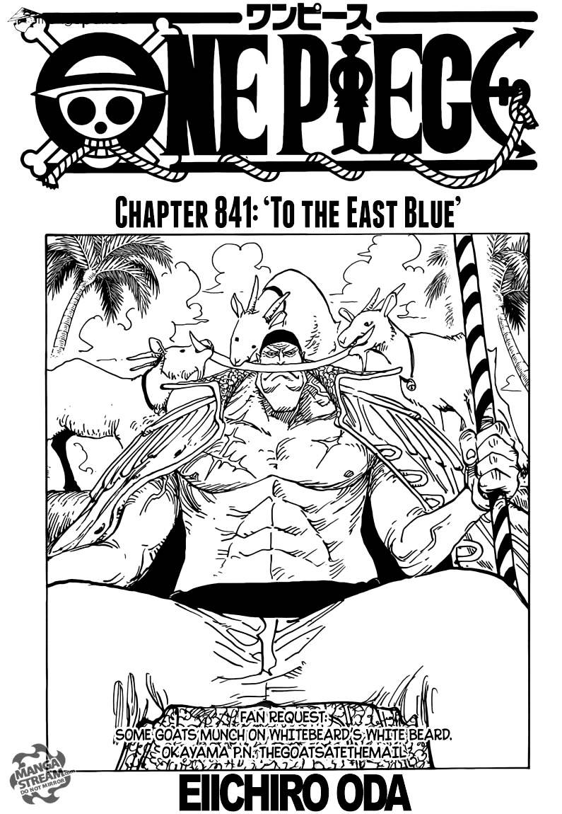 One Piece chapter 841 - page 1