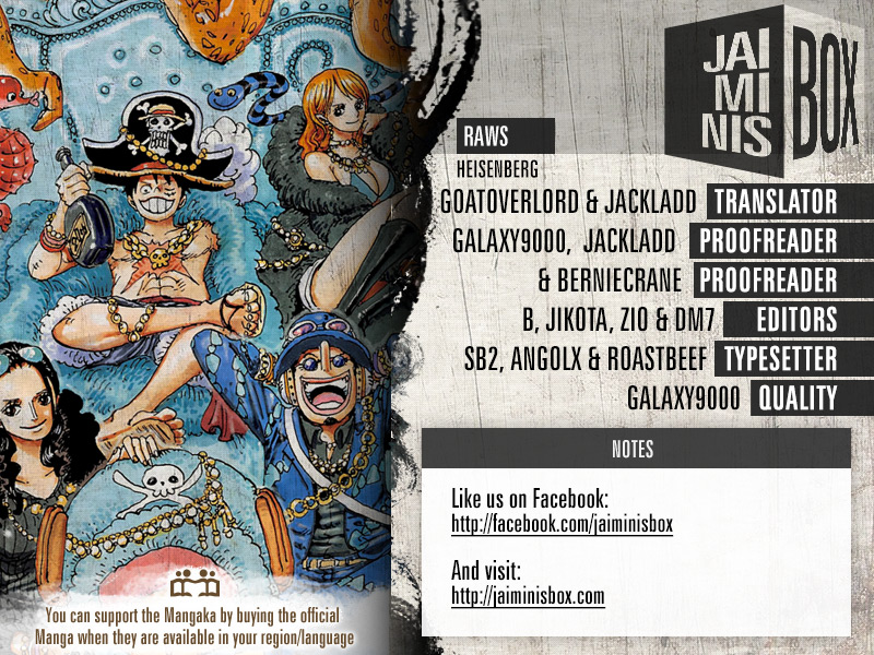 One Piece chapter 892 - page 1