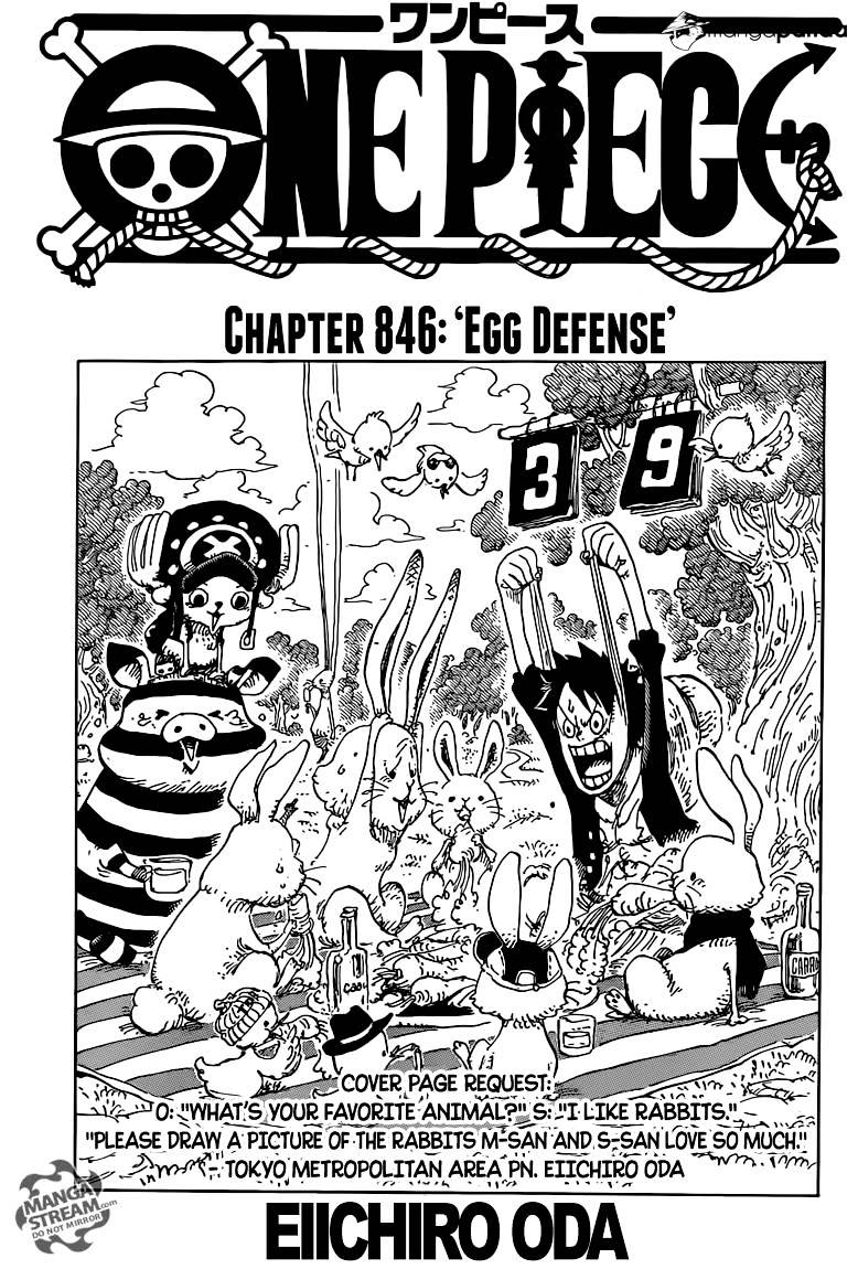 One Piece chapter 846 - page 1
