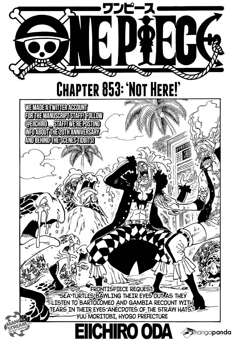 One Piece chapter 853 - page 1