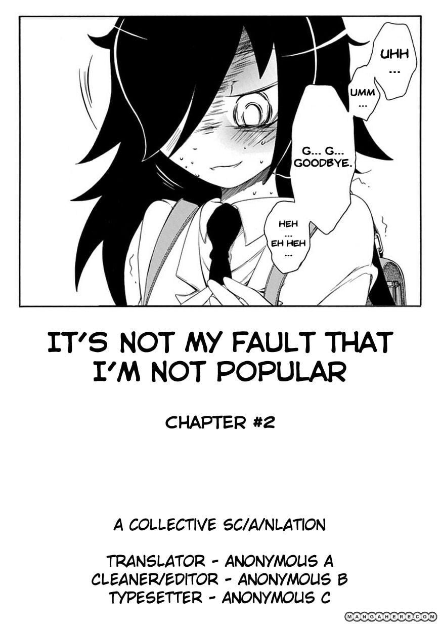 It's Not My Fault That I'm Not Popular! chapter 2 - page 17