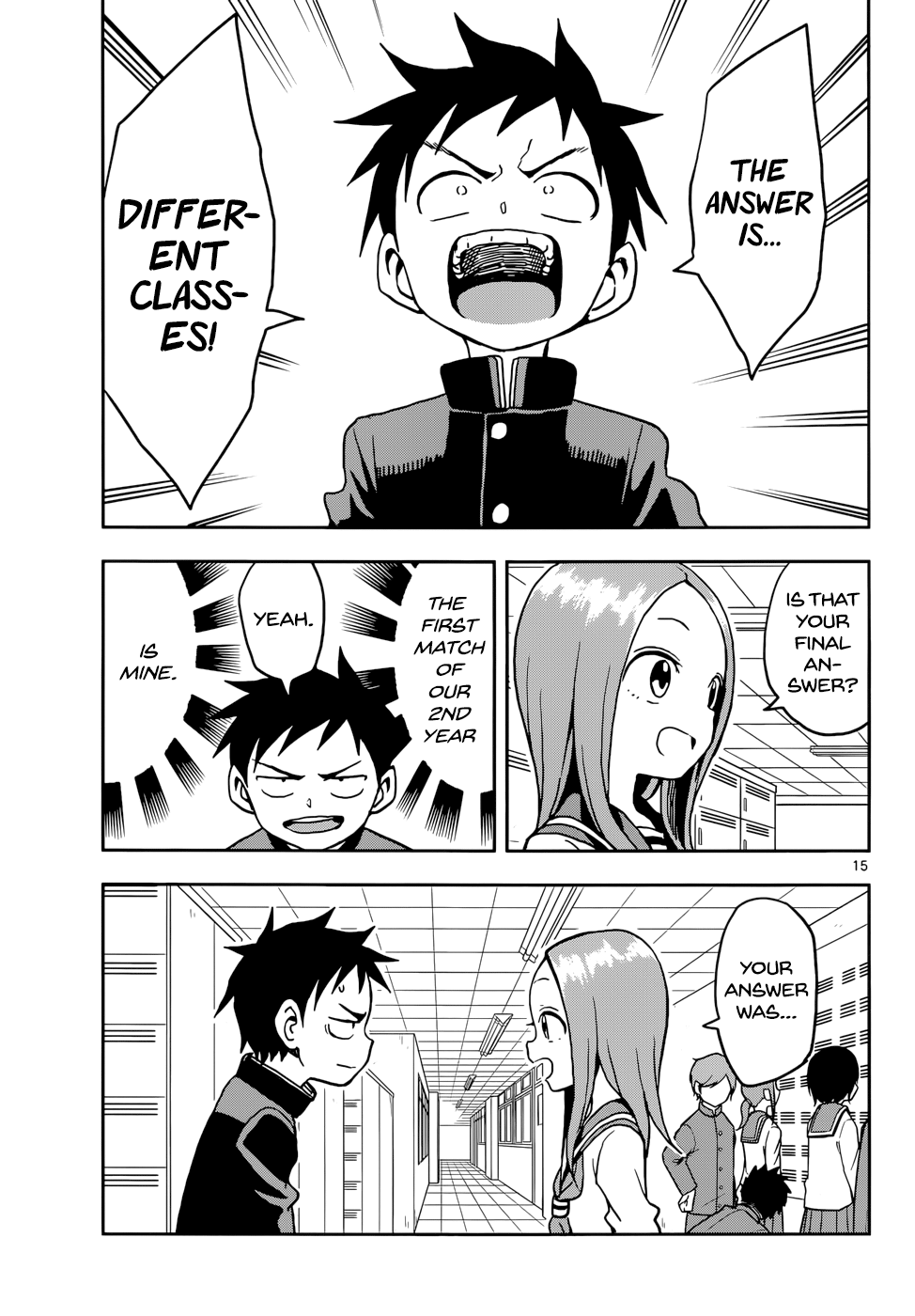 Karakai Jouzu No Takagi-San chapter 107 - page 15