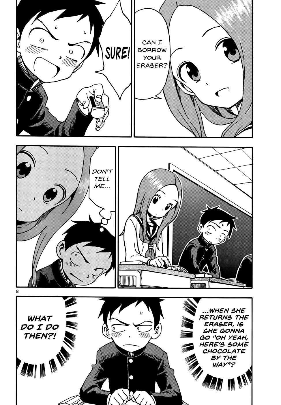 Karakai Jouzu No Takagi-San chapter 45 - page 8
