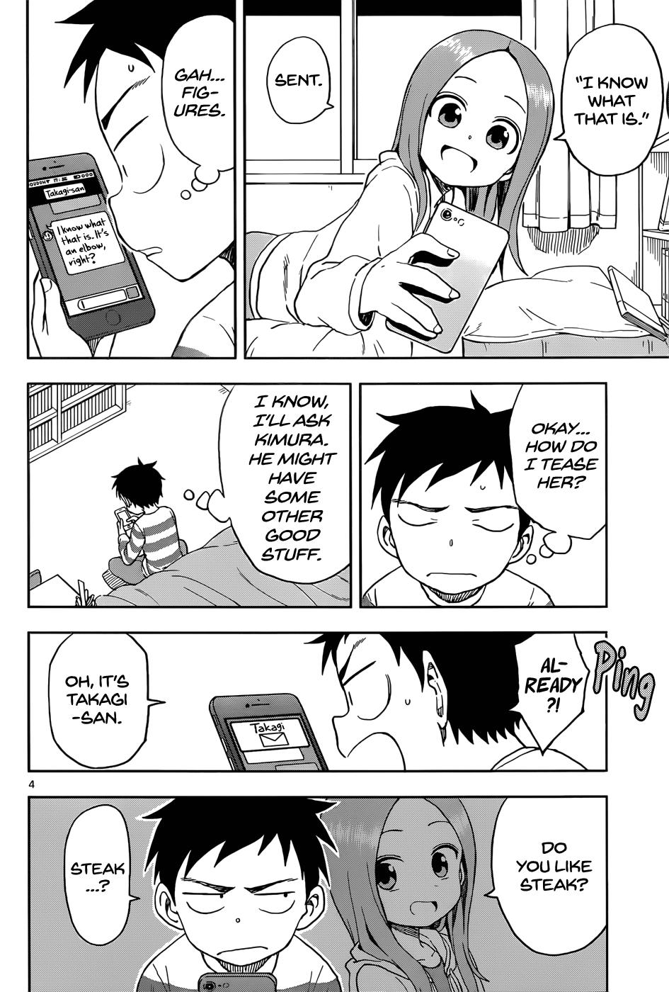 Karakai Jouzu No Takagi-San chapter 76 - page 4