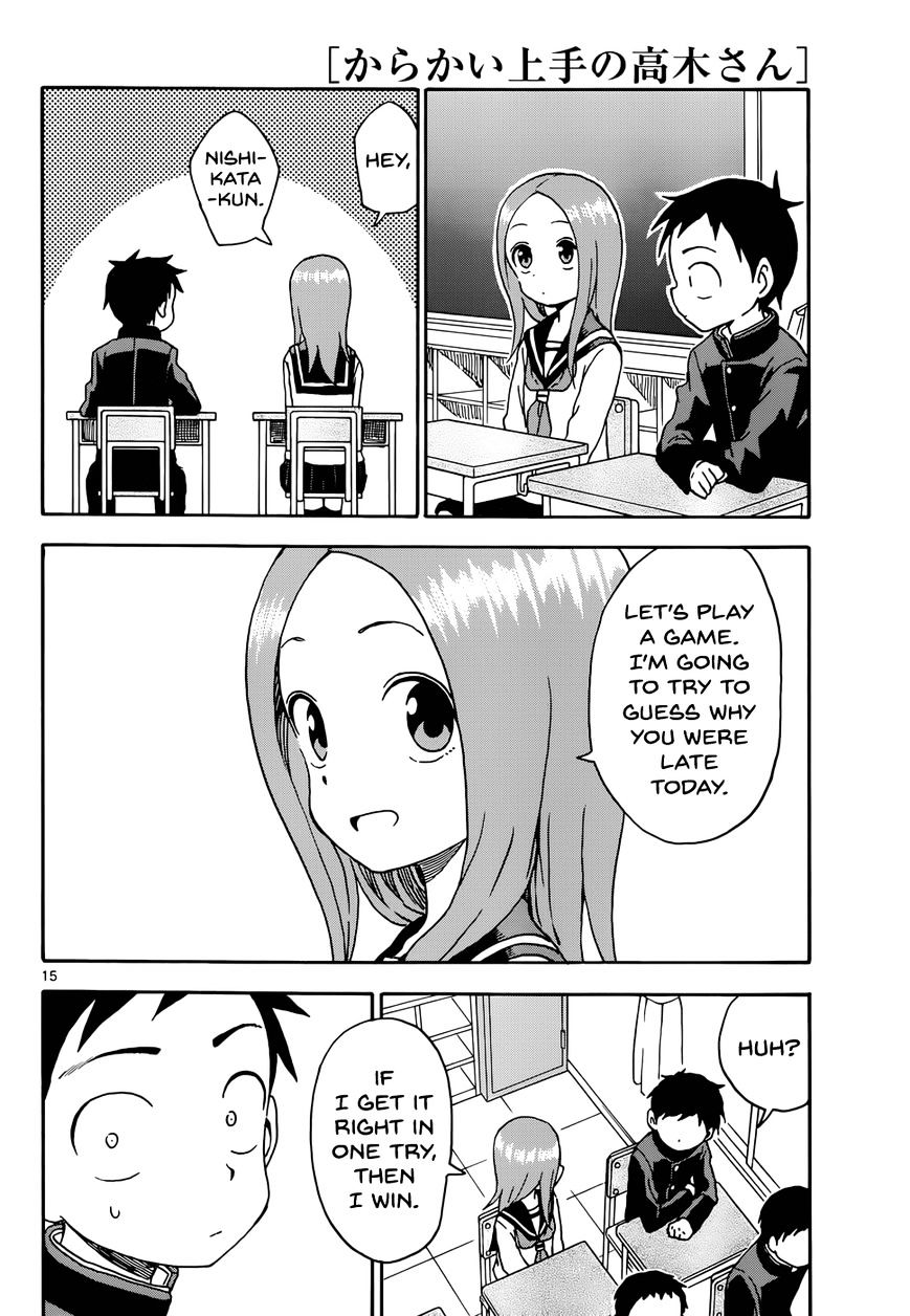 Karakai Jouzu No Takagi-San chapter 48 - page 15