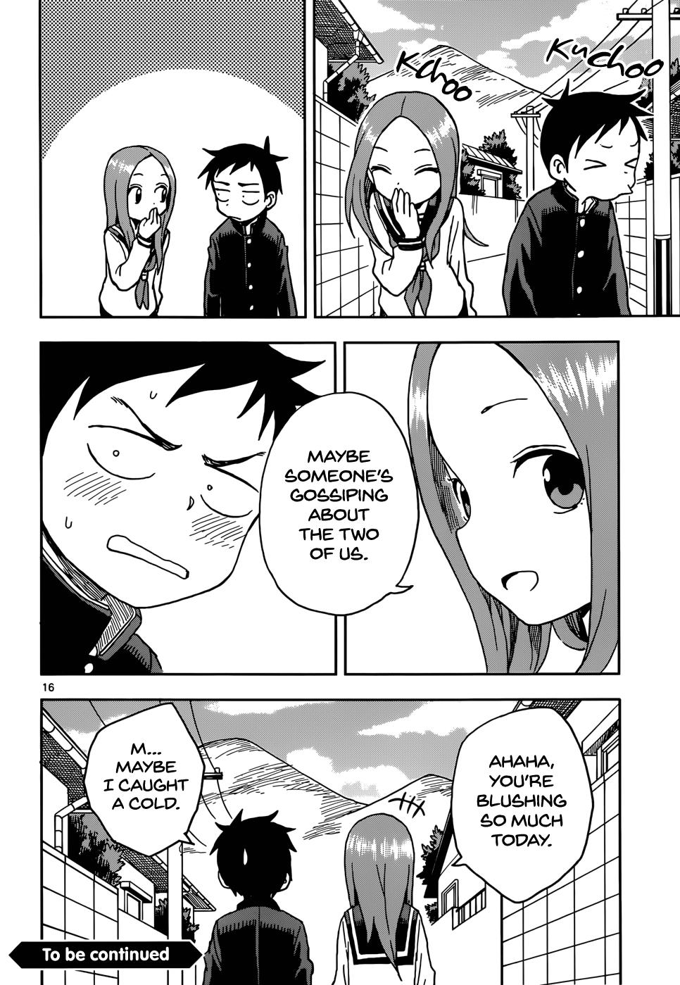 Karakai Jouzu No Takagi-San chapter 78 - page 16