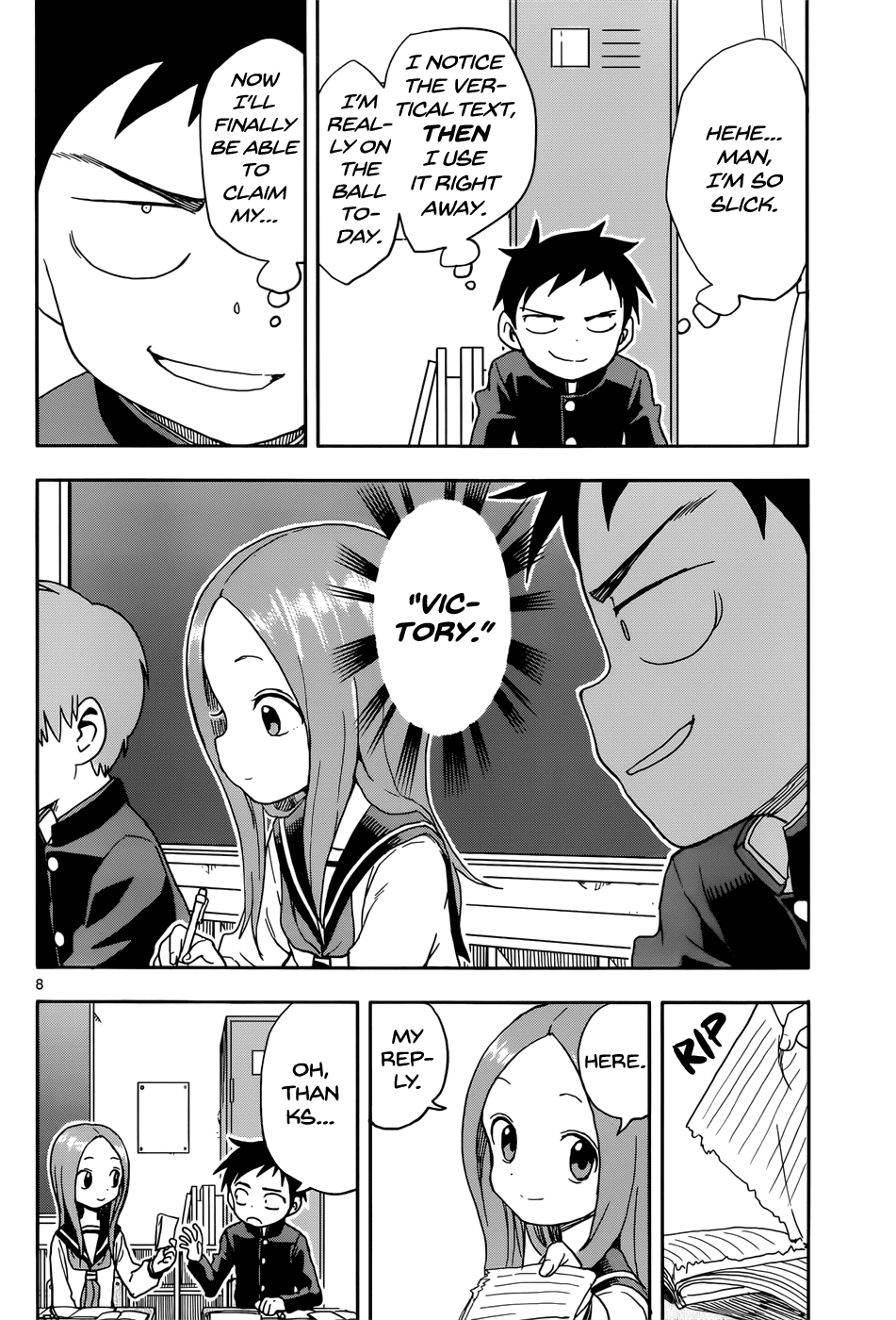 Karakai Jouzu No Takagi-San chapter 84 - page 8