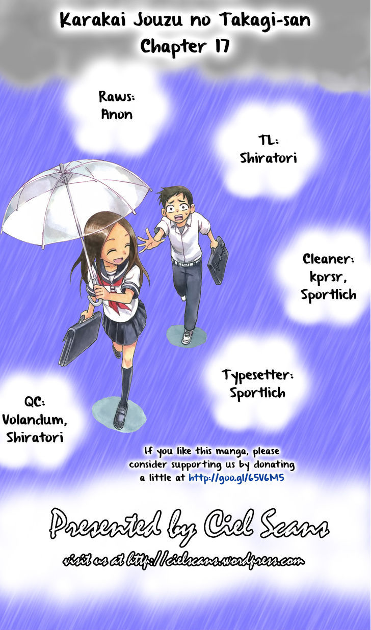 Karakai Jouzu No Takagi-San chapter 17 - page 1
