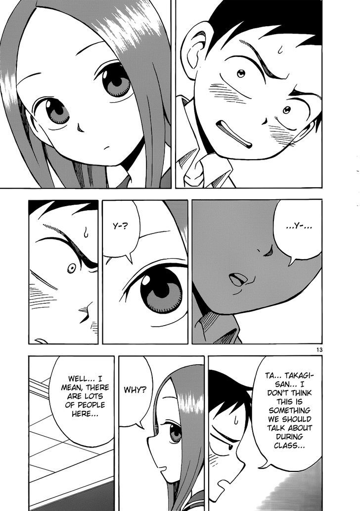 Karakai Jouzu No Takagi-San chapter 17 - page 14