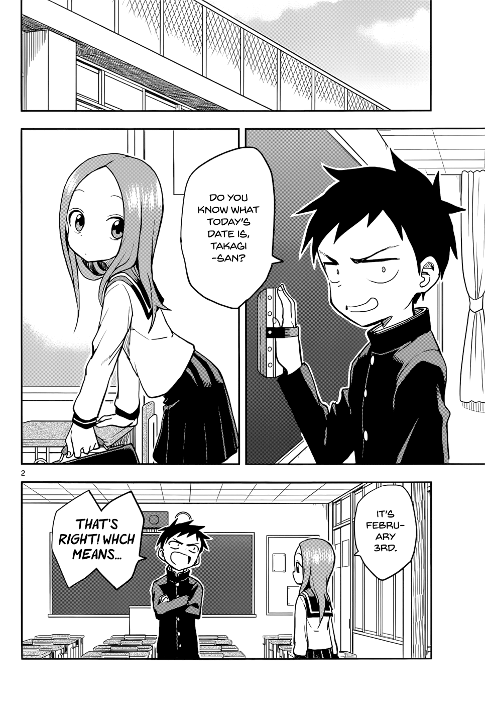Karakai Jouzu No Takagi-San chapter 121 - page 2