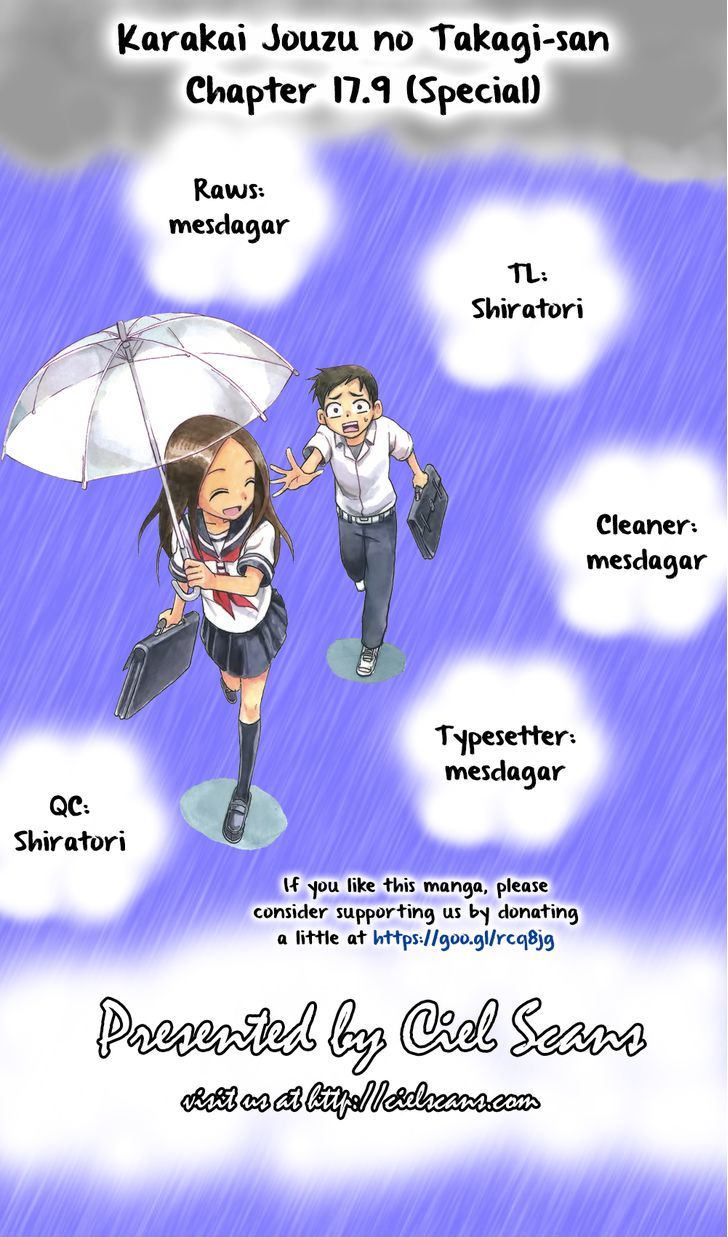 Karakai Jouzu No Takagi-San chapter 17.9 - page 1