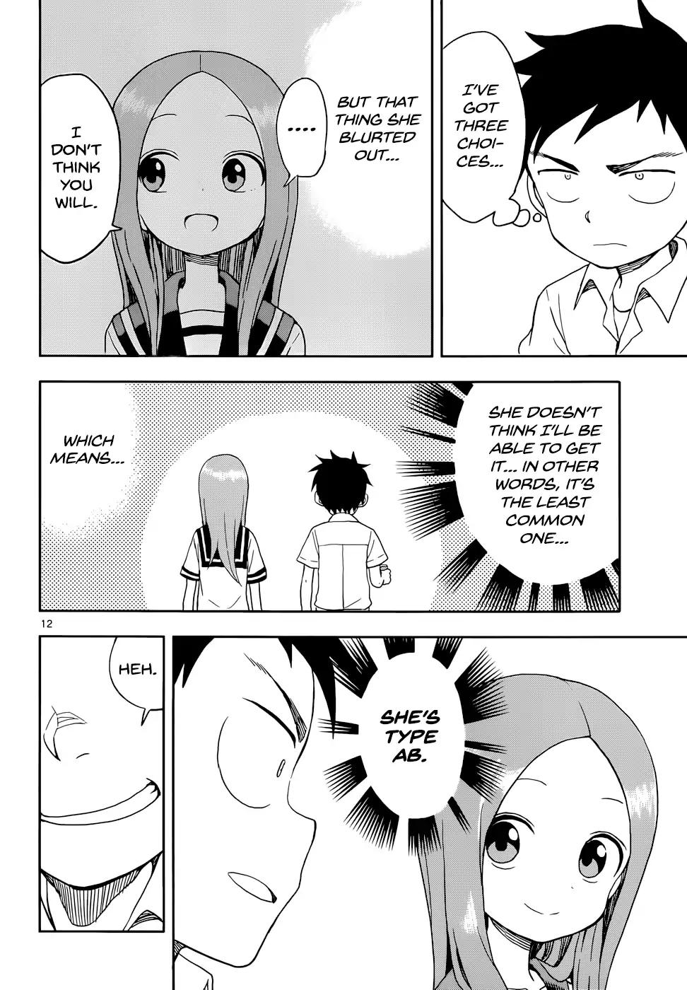 Karakai Jouzu No Takagi-San chapter 90 - page 12