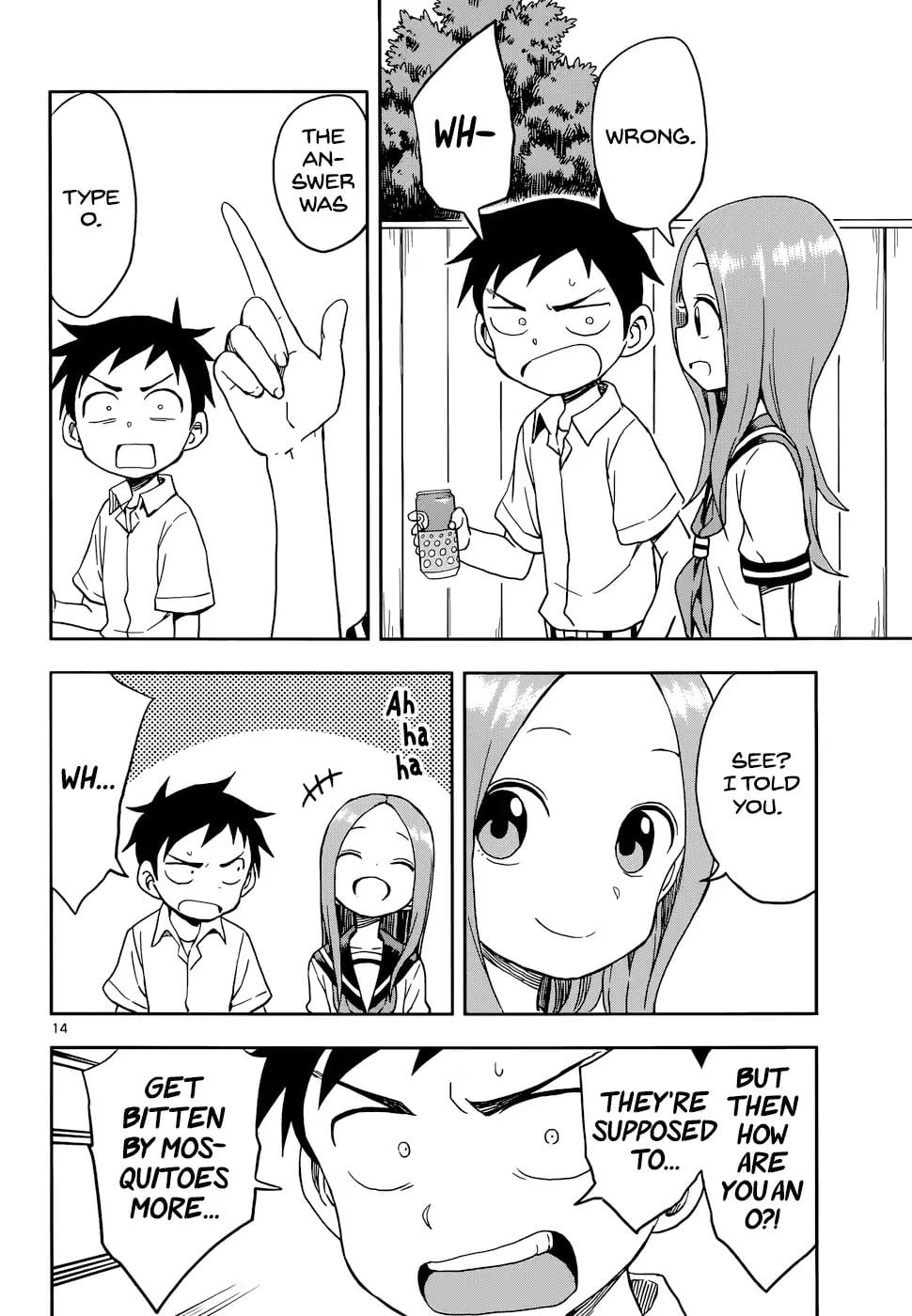 Karakai Jouzu No Takagi-San chapter 90 - page 14