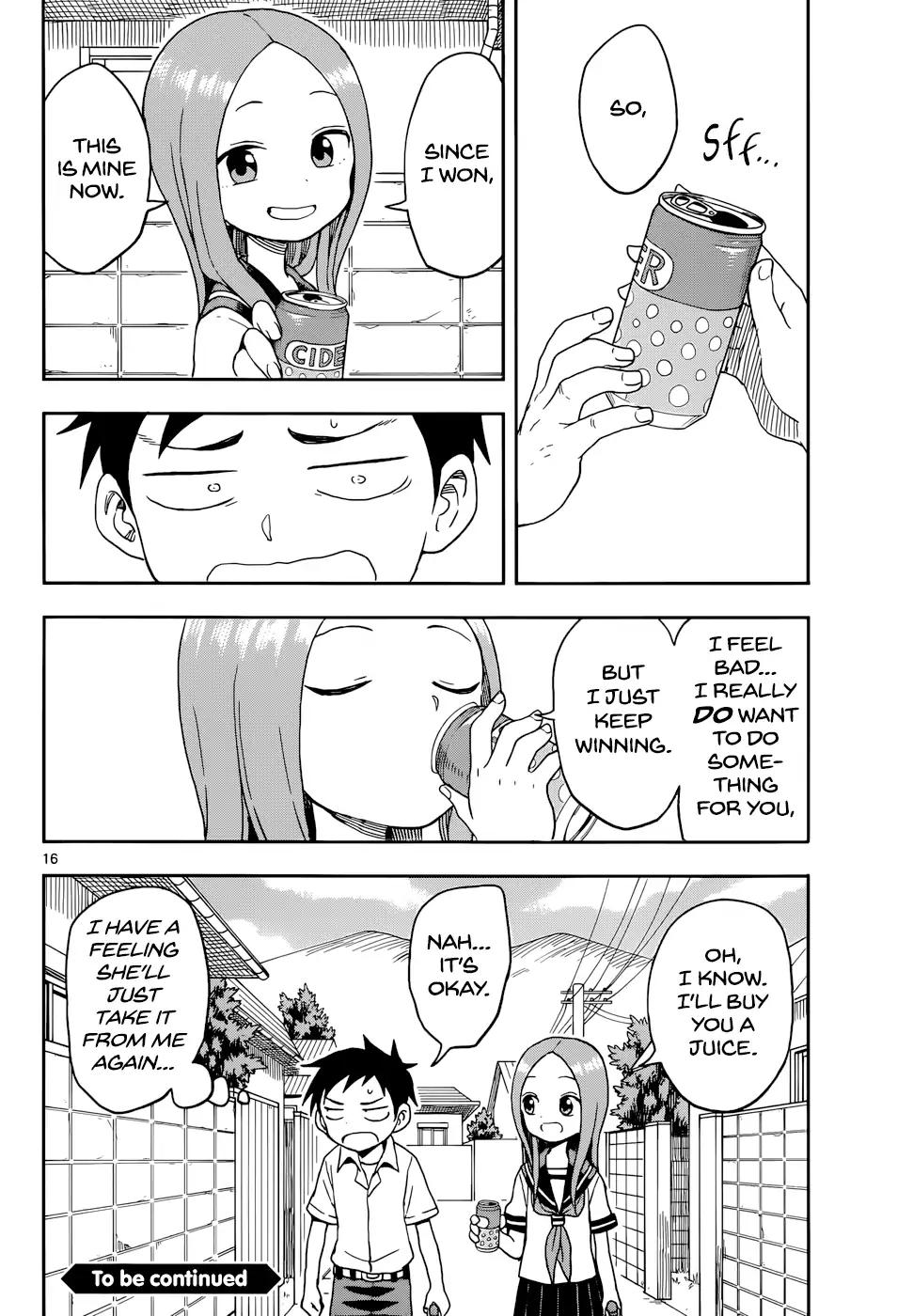 Karakai Jouzu No Takagi-San chapter 90 - page 16