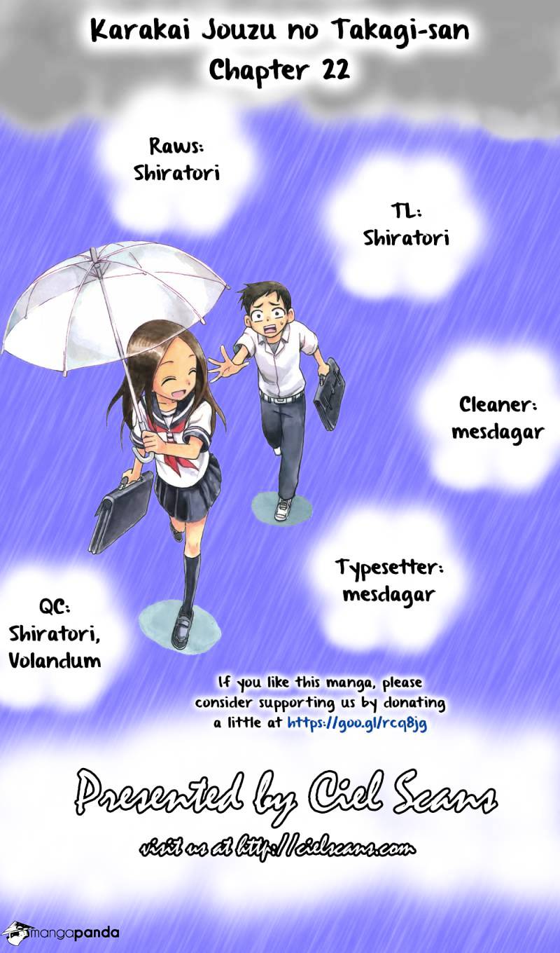 Karakai Jouzu No Takagi-San chapter 22 - page 1