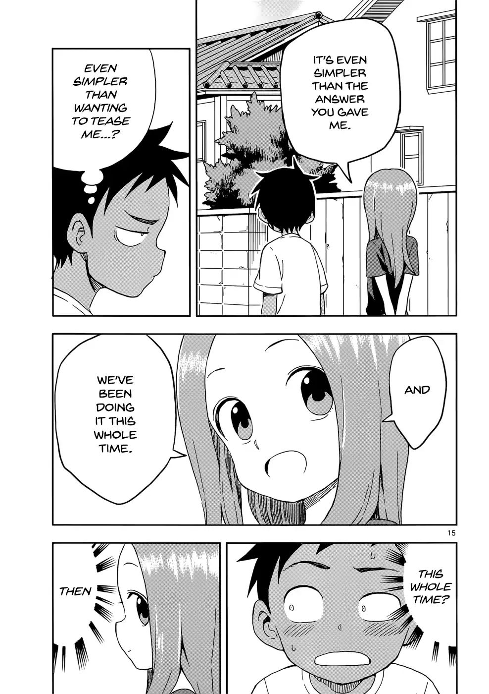 Karakai Jouzu No Takagi-San chapter 92 - page 15
