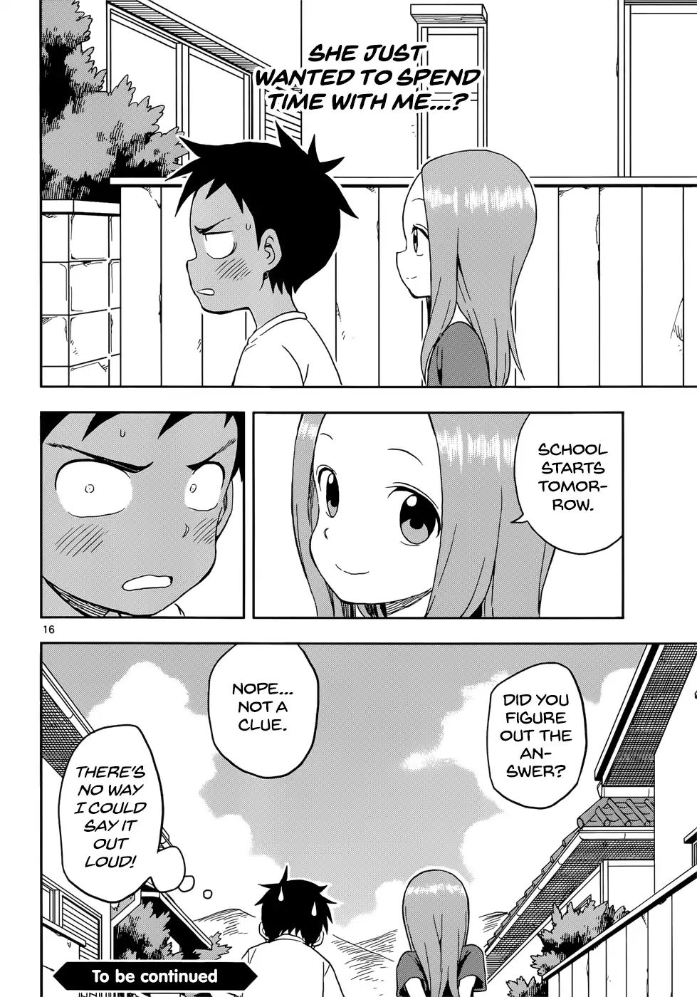 Karakai Jouzu No Takagi-San chapter 92 - page 16