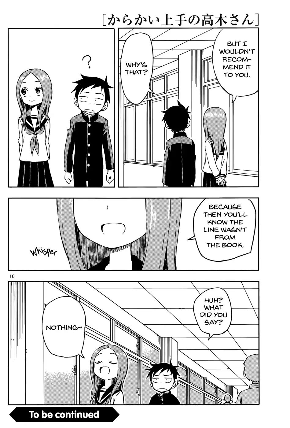 Karakai Jouzu No Takagi-San chapter 94 - page 16