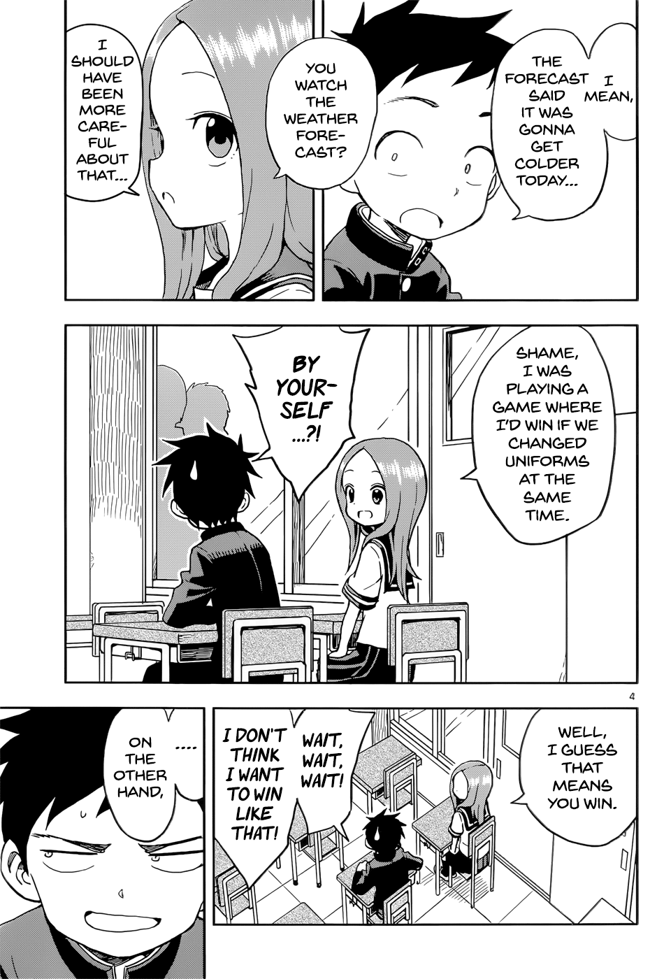 Karakai Jouzu No Takagi-San chapter 95 - page 4