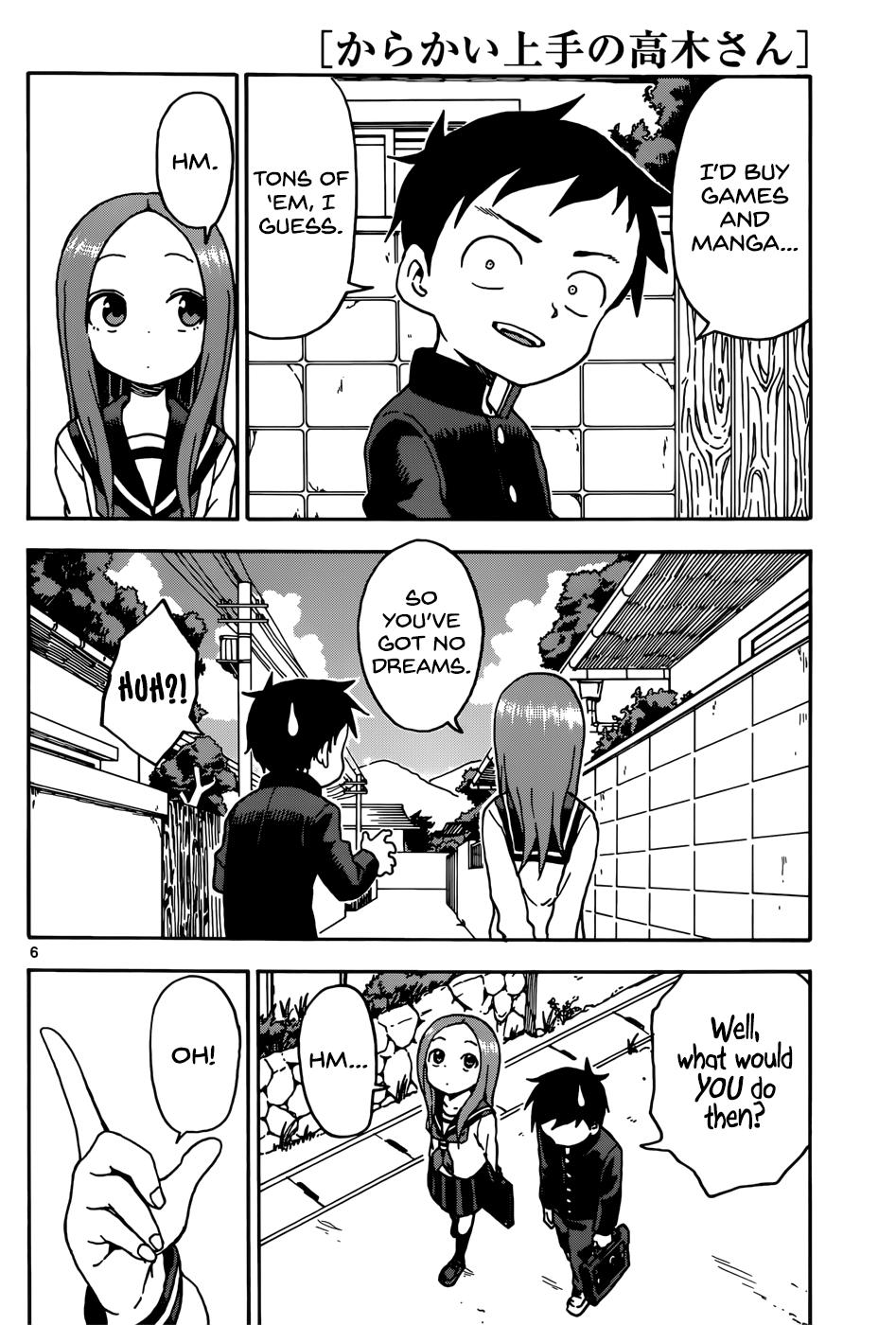 Karakai Jouzu No Takagi-San chapter 66 - page 6