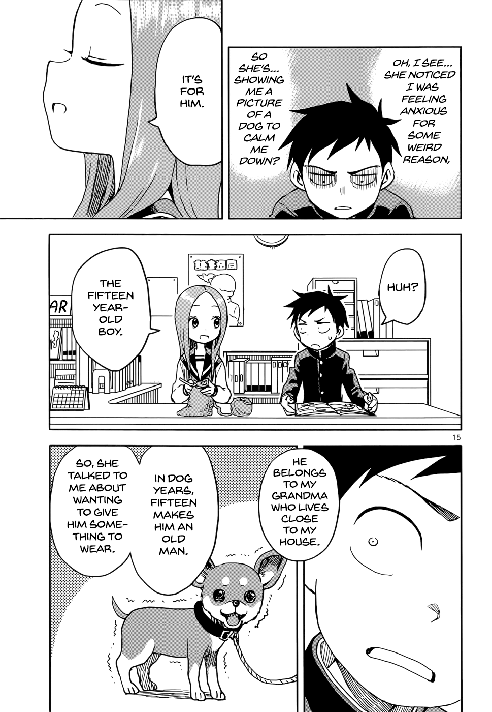Karakai Jouzu No Takagi-San chapter 97 - page 15