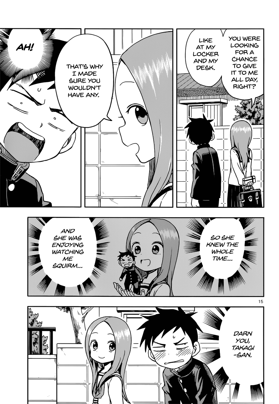 Karakai Jouzu No Takagi-San chapter 99 - page 15