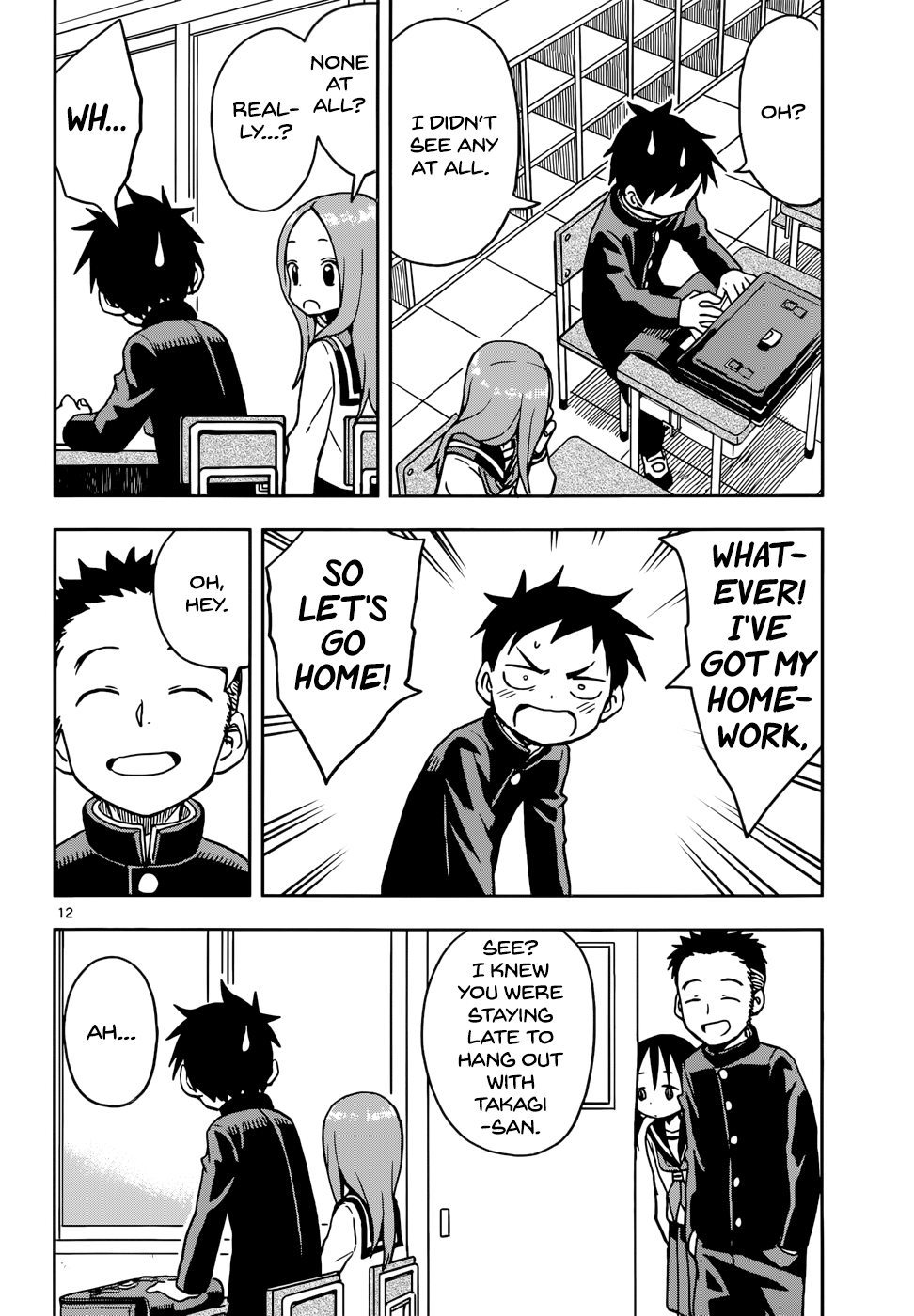Karakai Jouzu No Takagi-San chapter 101 - page 12