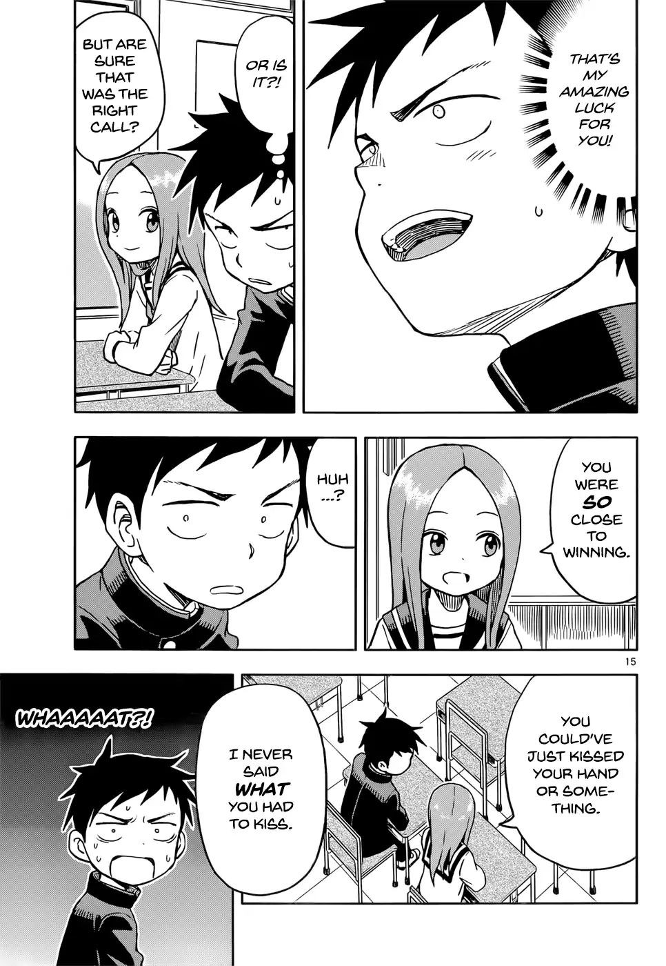 Karakai Jouzu No Takagi-San chapter 102 - page 15
