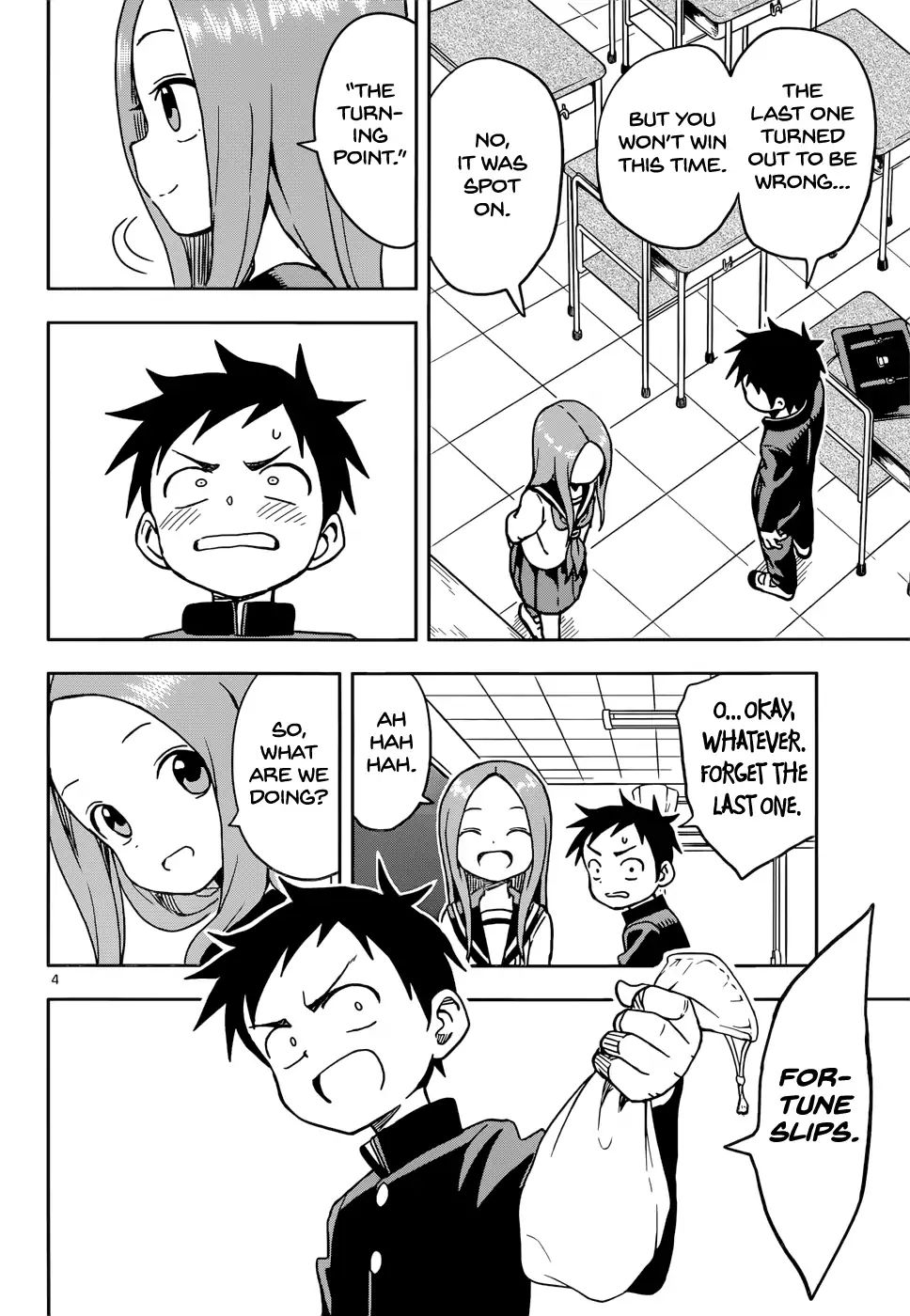 Karakai Jouzu No Takagi-San chapter 102 - page 4