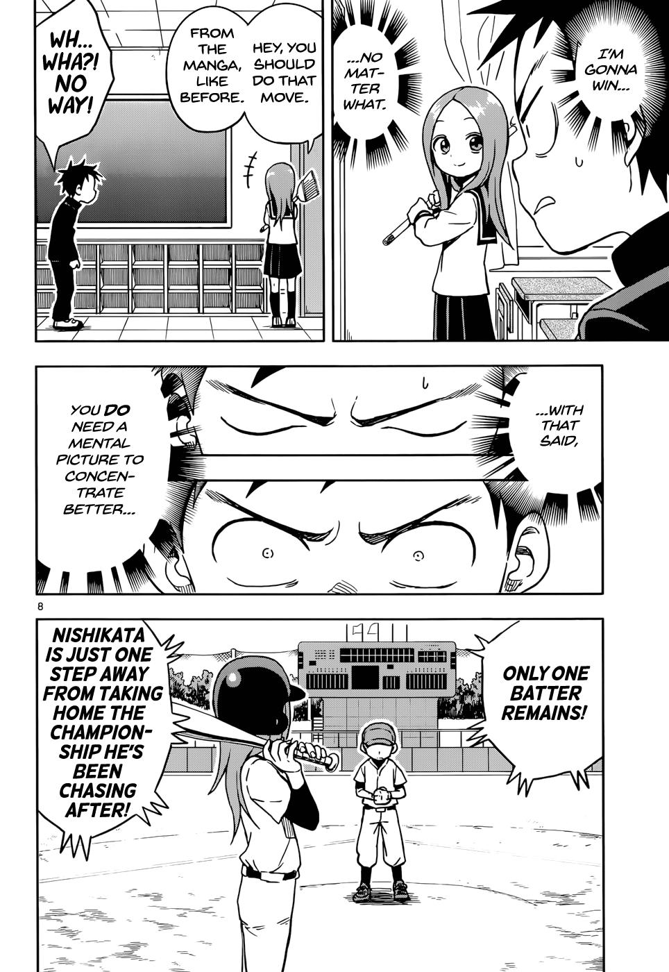 Karakai Jouzu No Takagi-San chapter 104 - page 8