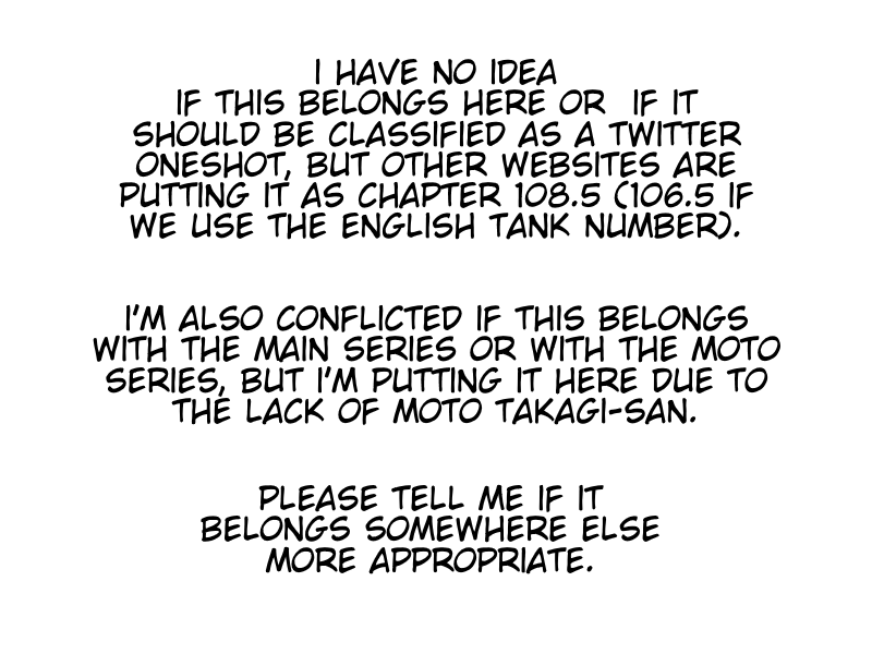 Karakai Jouzu No Takagi-San chapter 106.5 - page 5