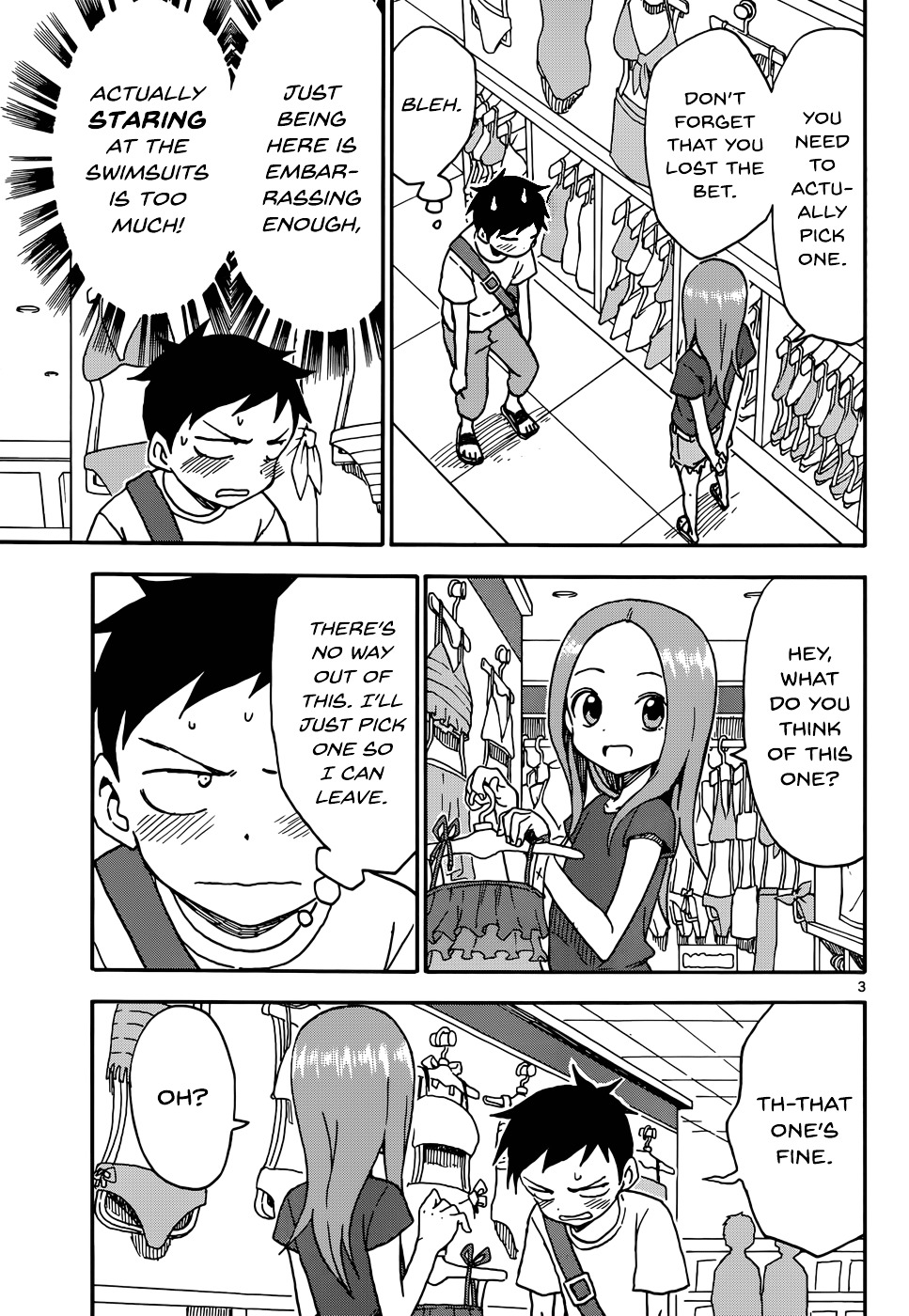 Karakai Jouzu No Takagi-San chapter 38 - page 3