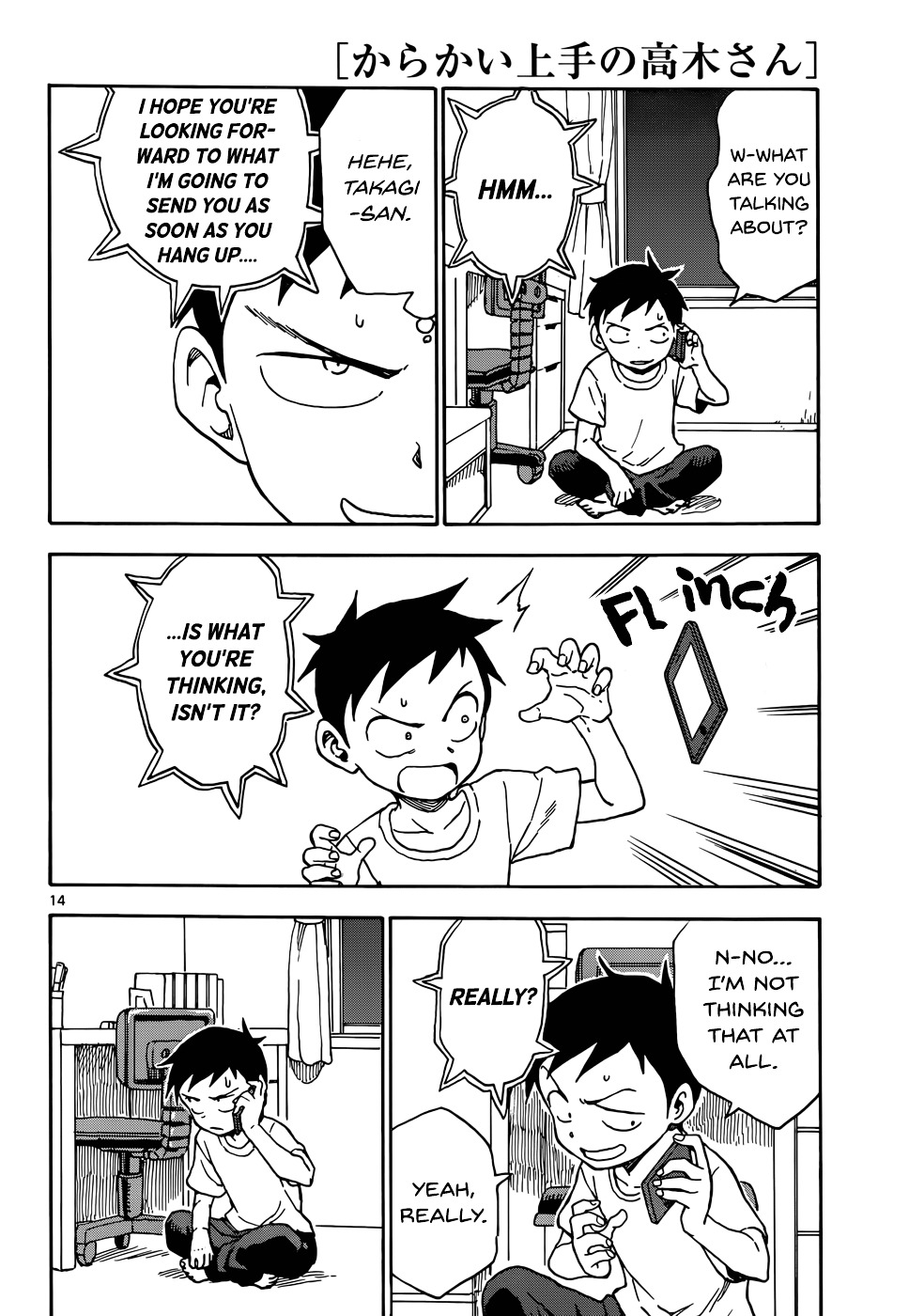 Karakai Jouzu No Takagi-San chapter 42 - page 14