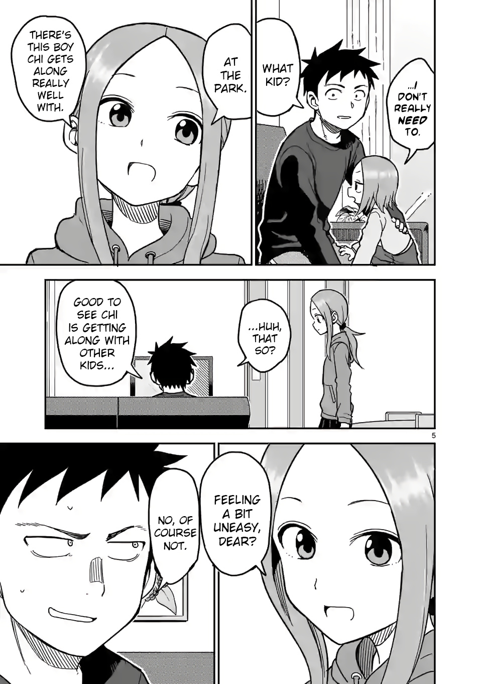 Karakai Jouzu no (Moto) Takagi-san chapter 128 - page 5