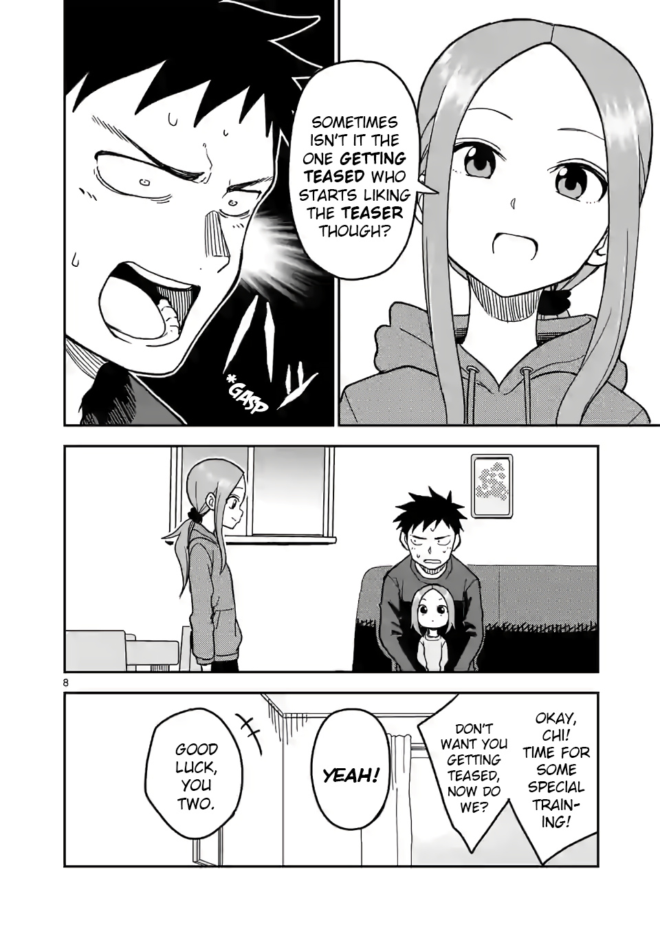 Karakai Jouzu no (Moto) Takagi-san chapter 128 - page 8