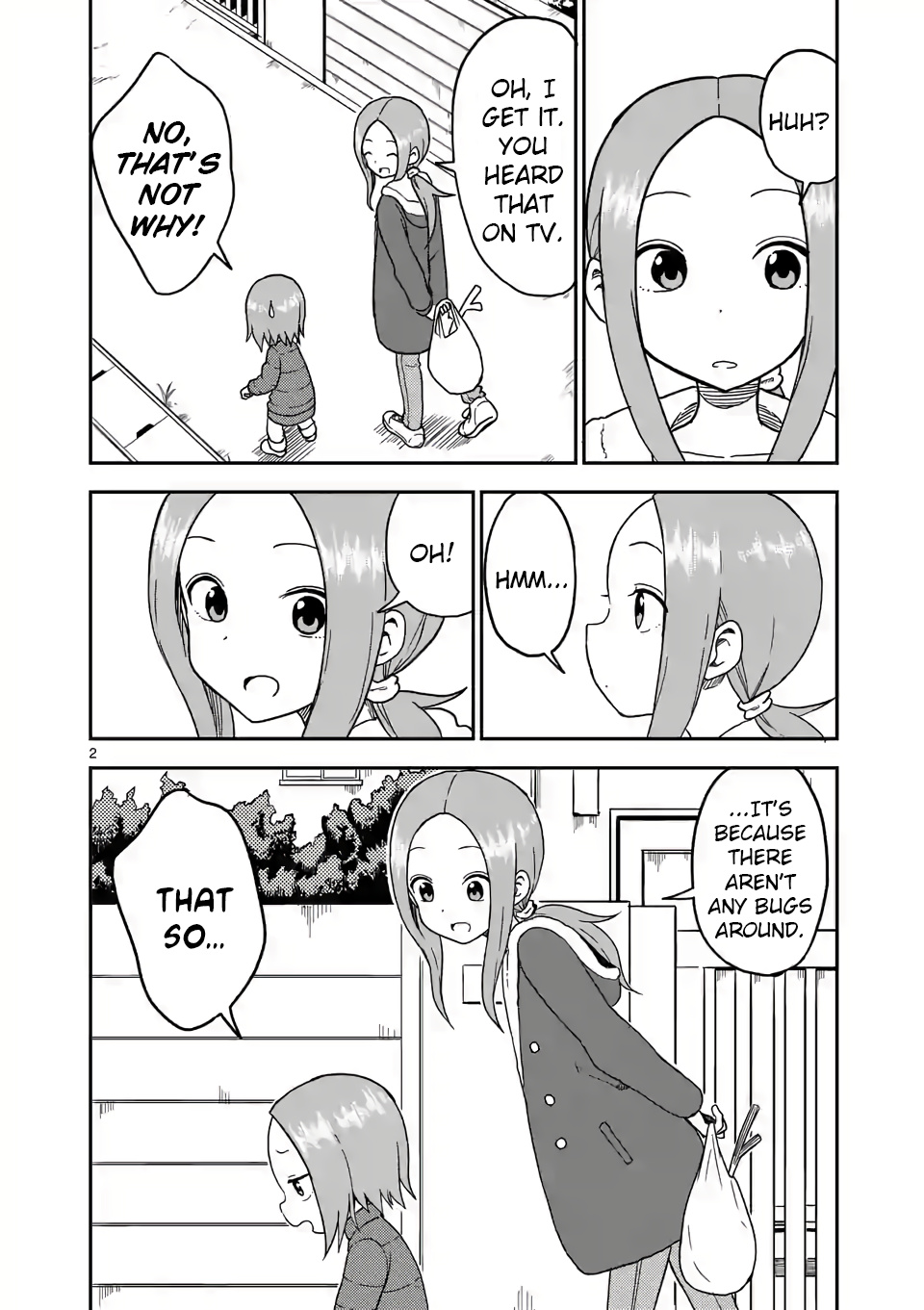 Karakai Jouzu no (Moto) Takagi-san chapter 76 - page 2