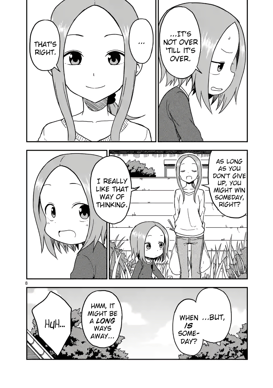 Karakai Jouzu no (Moto) Takagi-san chapter 77 - page 8