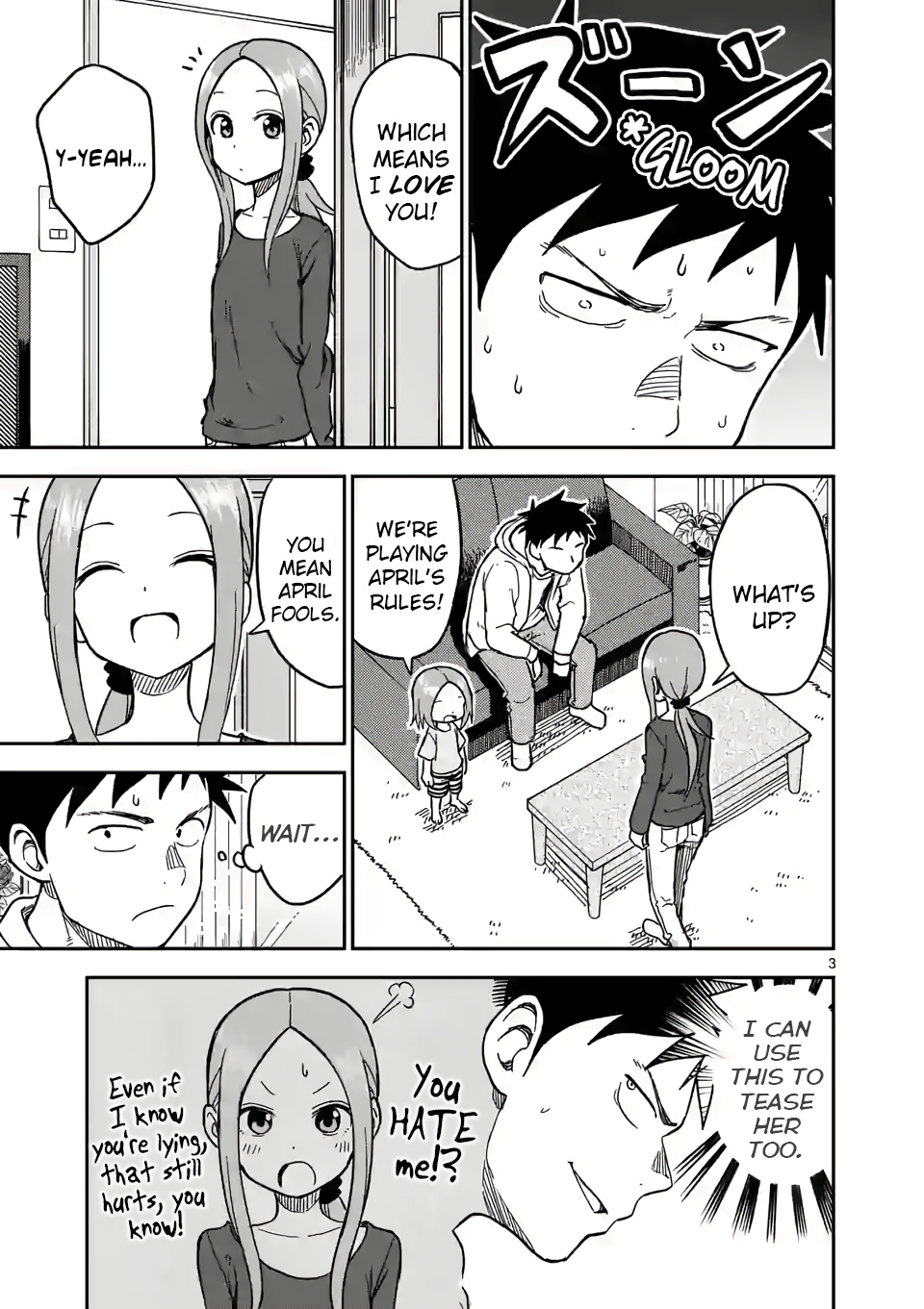 Karakai Jouzu no (Moto) Takagi-san chapter 130 - page 3