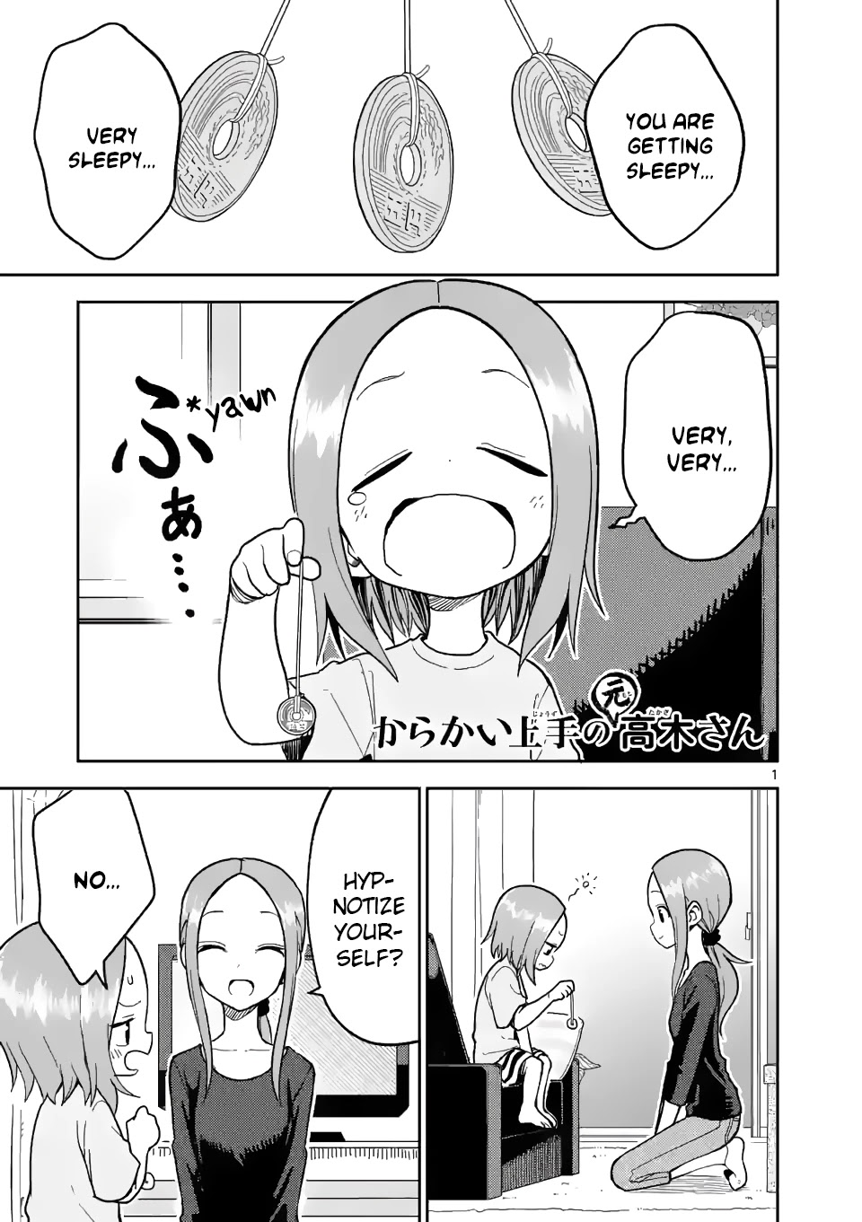 Karakai Jouzu no (Moto) Takagi-san chapter 184 - page 1