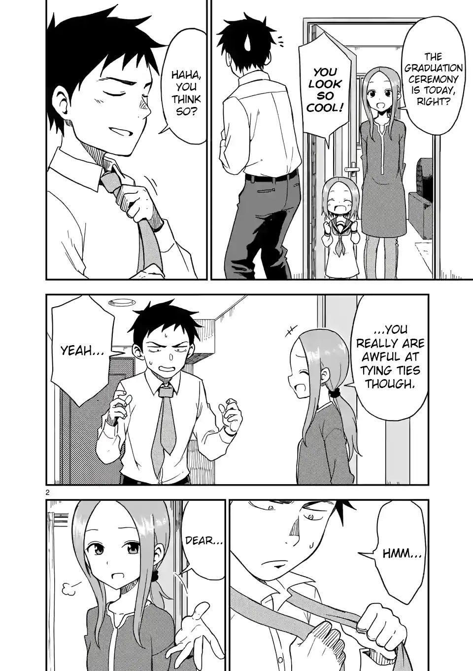 Karakai Jouzu no (Moto) Takagi-san chapter 81 - page 2