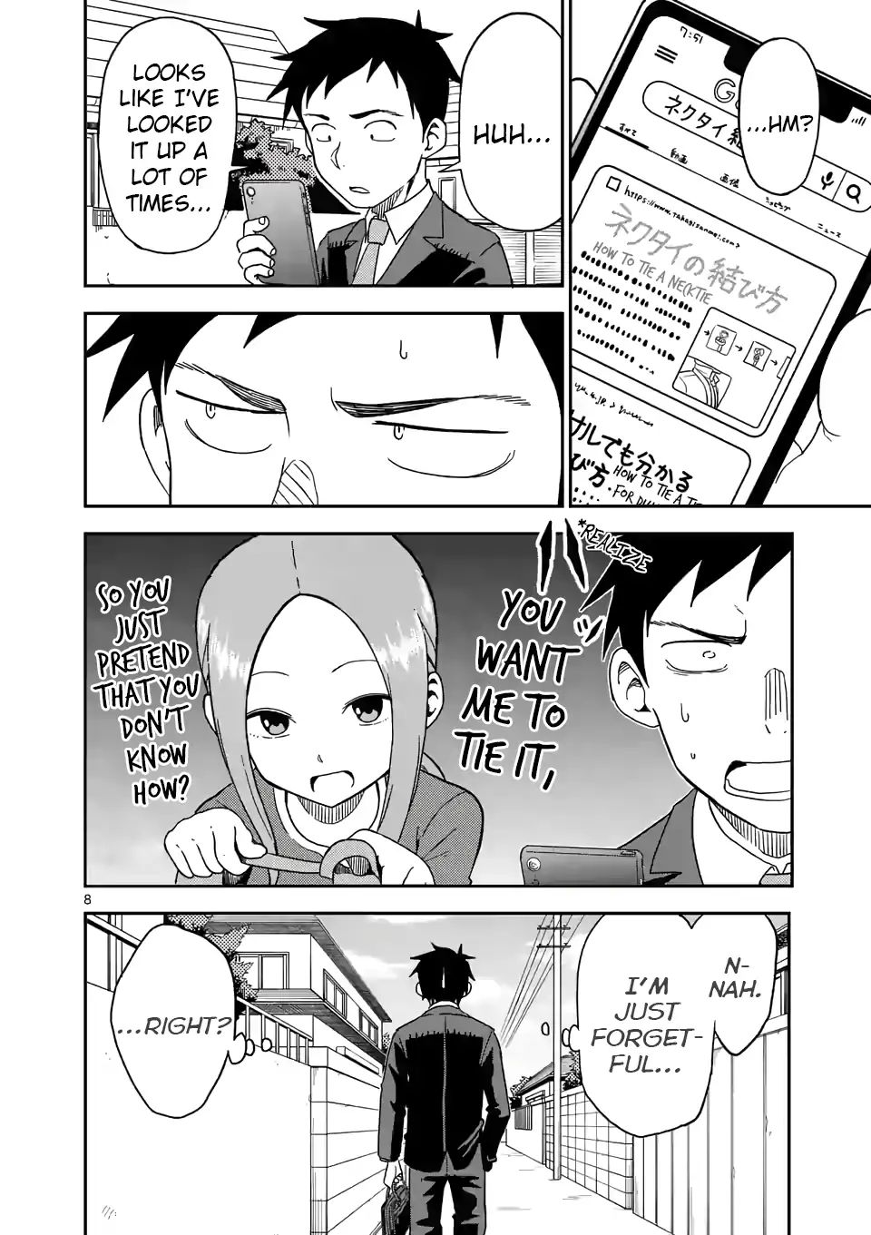 Karakai Jouzu no (Moto) Takagi-san chapter 81 - page 8