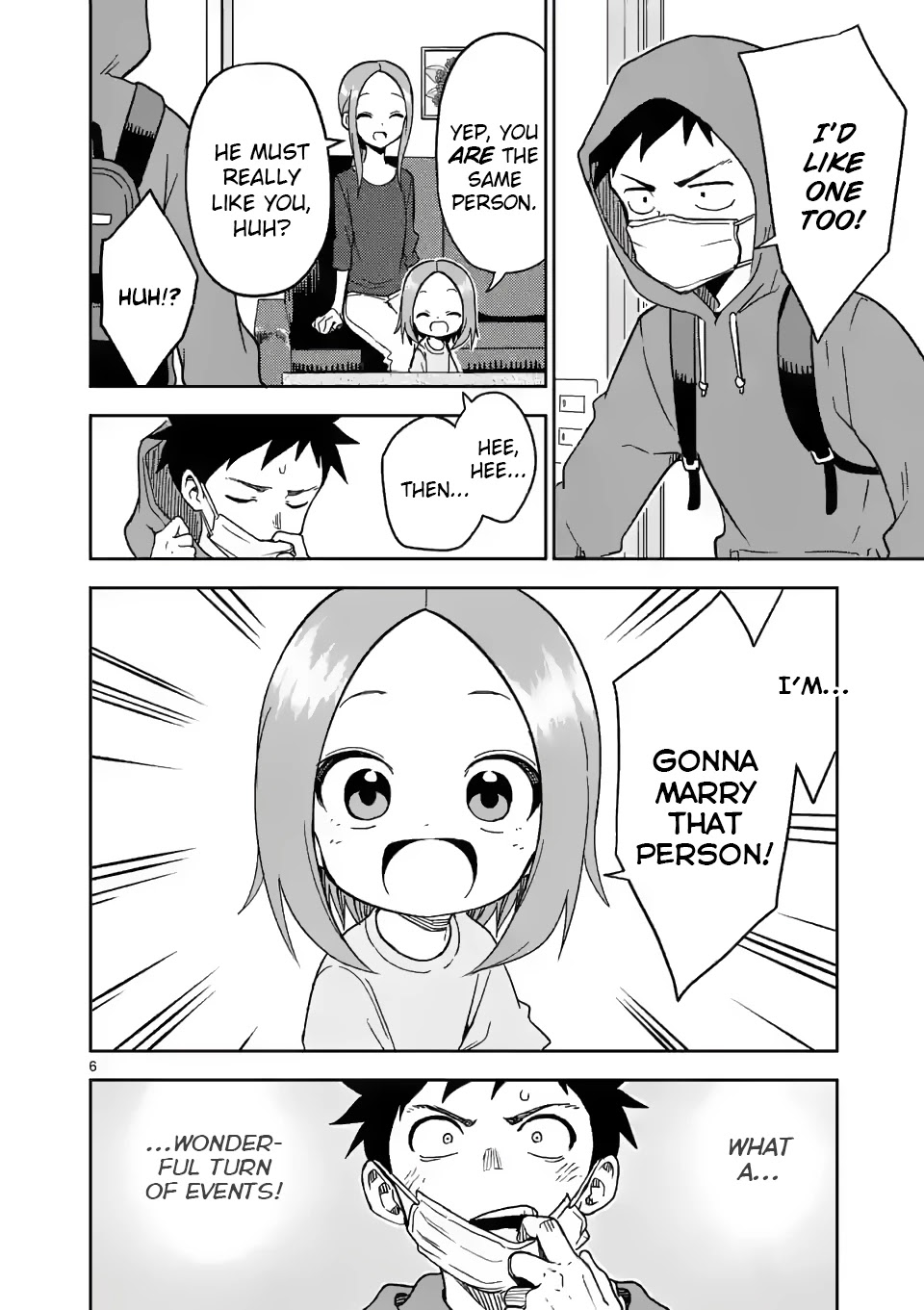 Karakai Jouzu no (Moto) Takagi-san chapter 186 - page 6