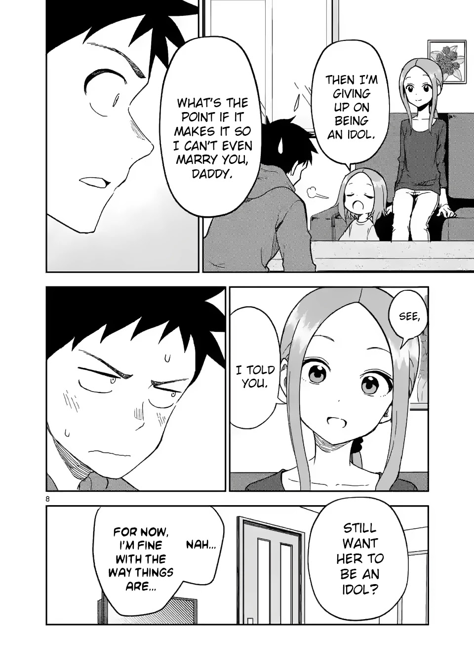 Karakai Jouzu no (Moto) Takagi-san chapter 186 - page 8