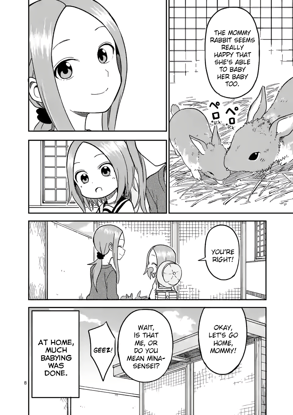 Karakai Jouzu no (Moto) Takagi-san chapter 135 - page 8