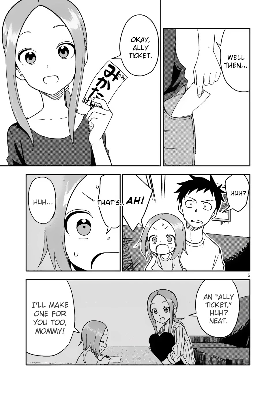 Karakai Jouzu no (Moto) Takagi-san chapter 187 - page 5