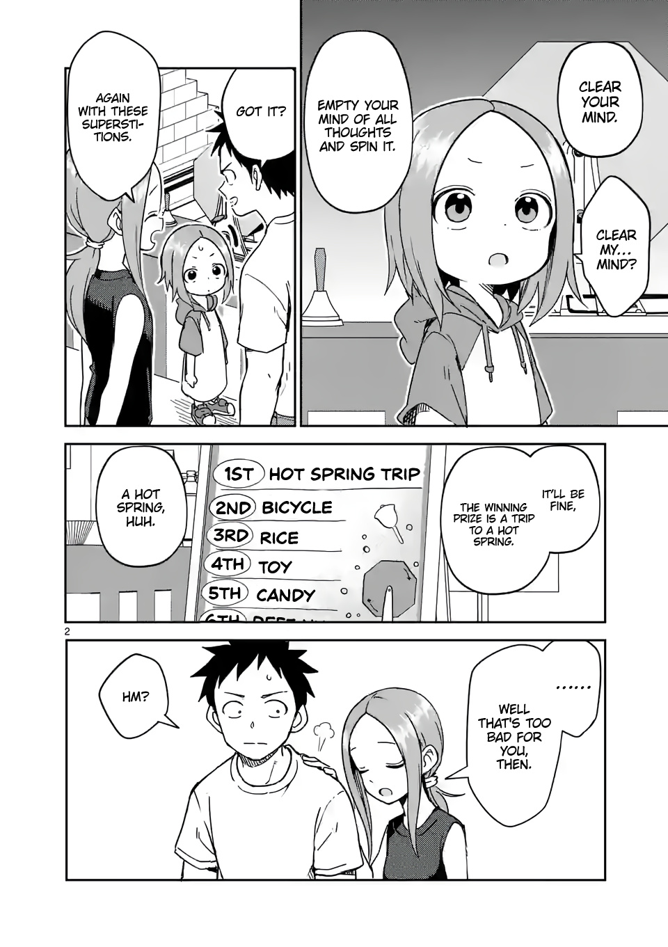 Karakai Jouzu no (Moto) Takagi-san chapter 238 - page 2